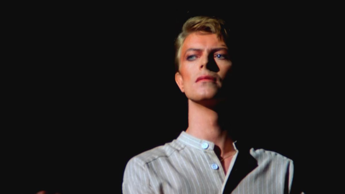 David Bowie on stage in 1978, from the film Stage